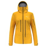 Salewa Alpin-Wanderjacke Ortles GTX Pro Stretch (wasserdicht, 3-Lagen) gelb Damen